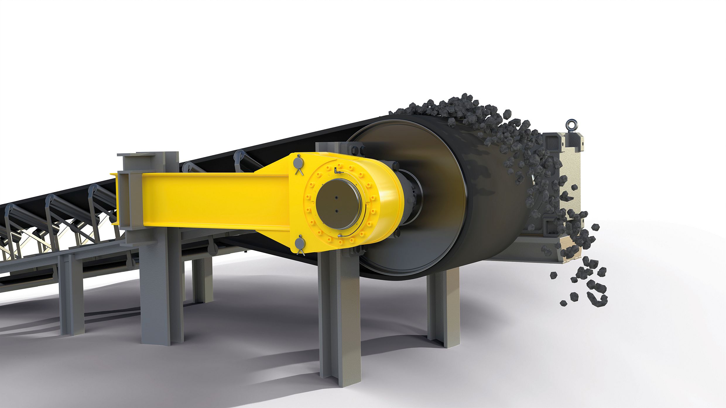 RINGSPANN backstop on conveyor belt system RINGSPANN backstop on conveyor belt system
